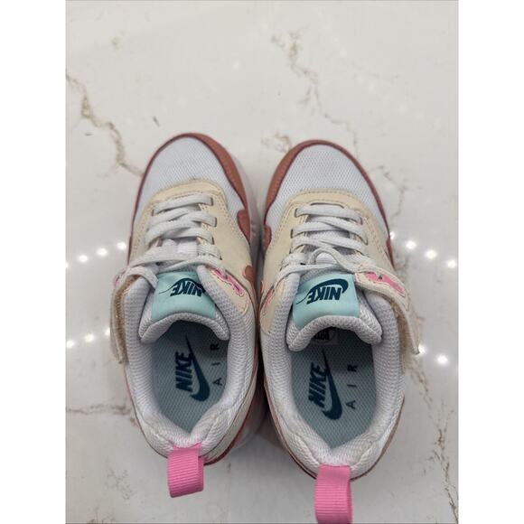 Nike Air Max Kid's 1 EasyOn Low Ice Cream DZ3308-101 size 10C - Picture 5 of 7